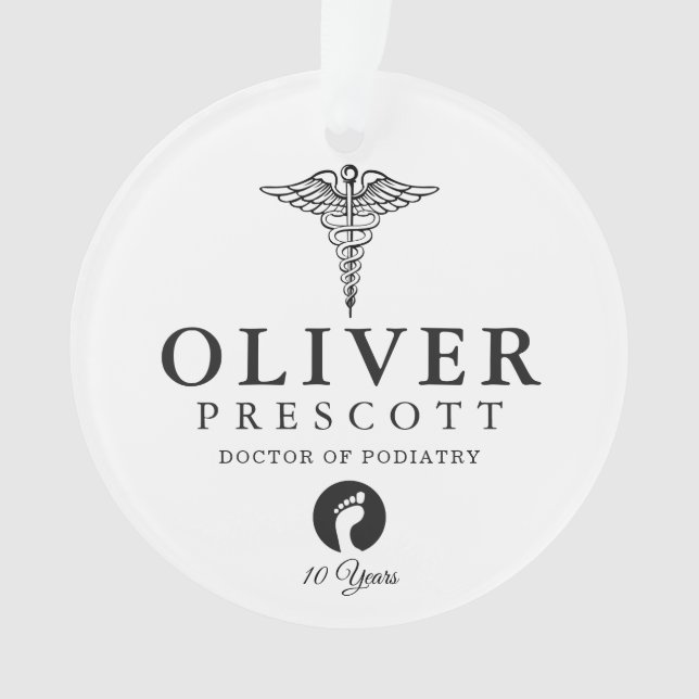 Proctologist Professional Graduation | Retirement Ornament (Front)