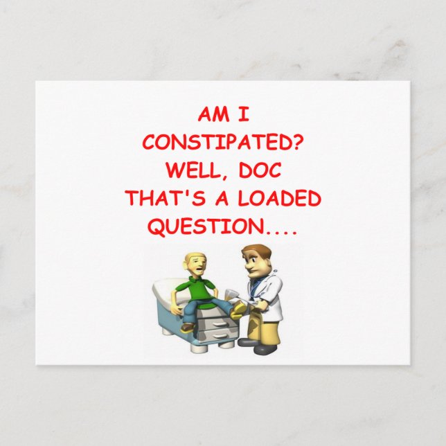 proctology joke postcard (Front)