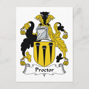 Proctor Family Crest Postcard
