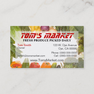 Produce Market Business Card