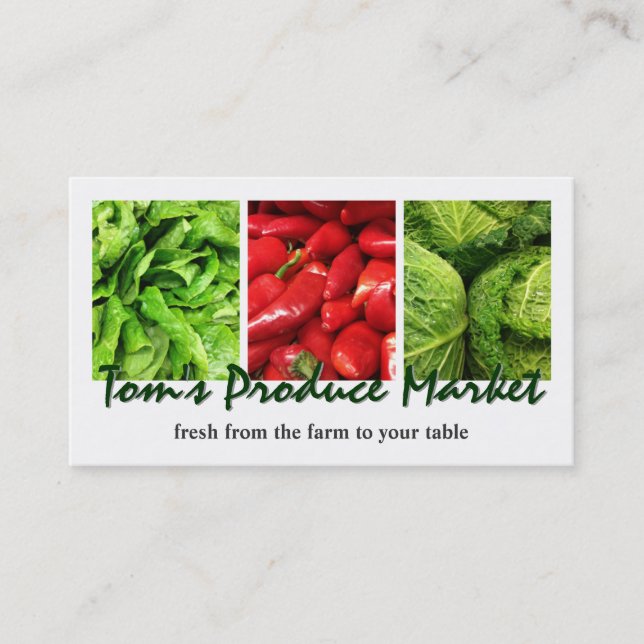 Produce Market Business Card (Front)