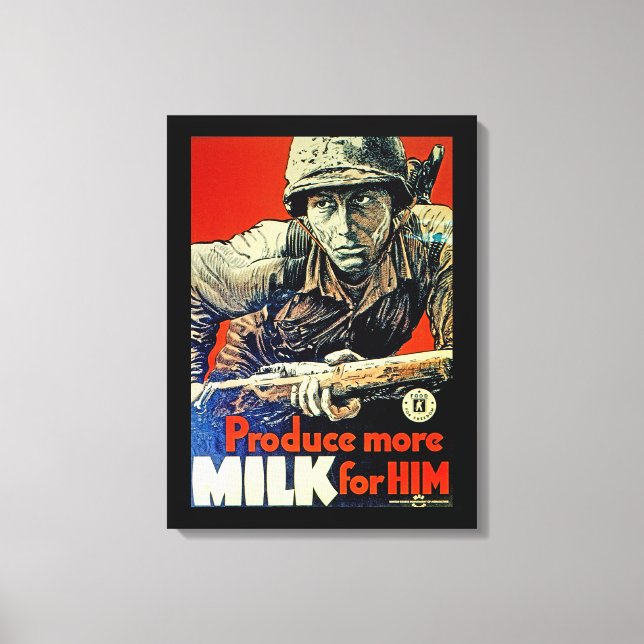 Produce More Milk for Him Canvas Print (Front)