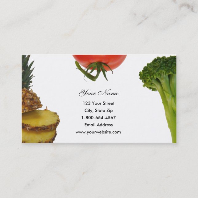 Produce Trio Business Cards (Front)