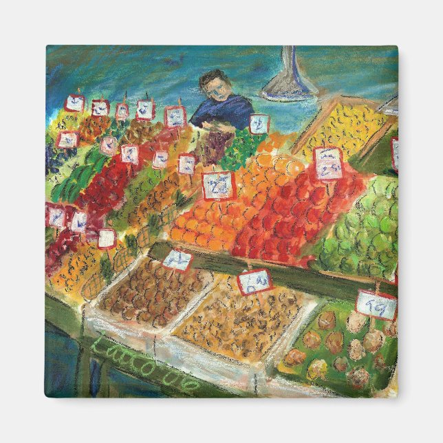 Produce Vendor Magnet (Pike Place Seattle) (Front)
