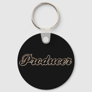 Producer Baseball Style Key Ring