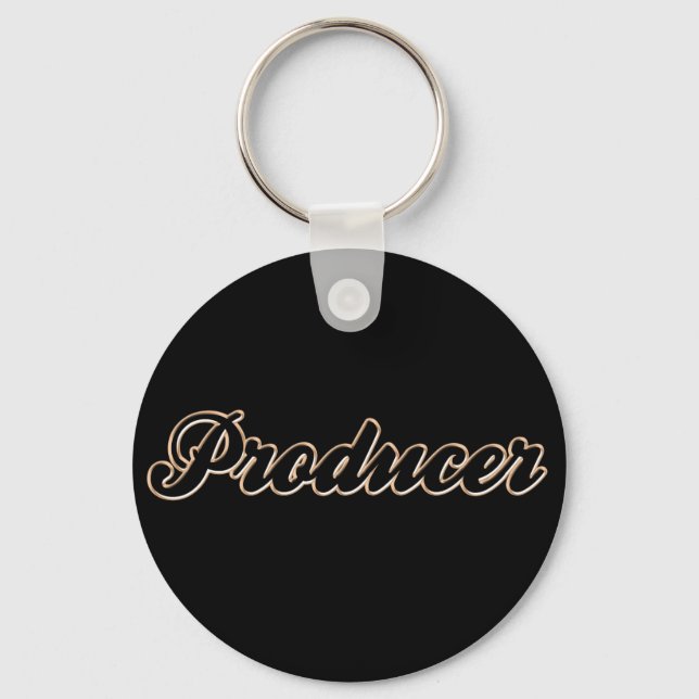 Producer Baseball Style Key Ring (Front)