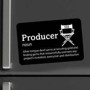 Producer Definition - Filmmaker 4" x 6" Flex Magnet