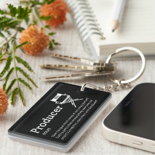 Producer Definition - Funny Film Mogul Key Ring