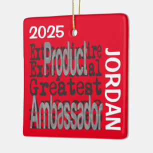Product Ambassador Extraordinaire CUSTOM Ceramic Ornament