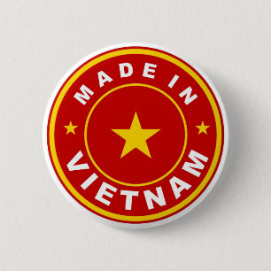 product country flag label made in vietnam 6 cm round badge