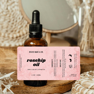  Product Customizable Pink Rustic Label
