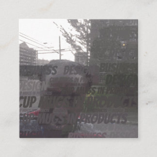 product design square business card