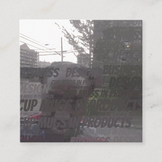 product design square business card (Front)