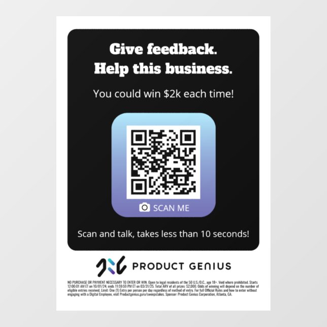 Product Genius - window cling - 101524version  (Sheet)