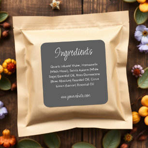  Product Ingredient Label   Grey