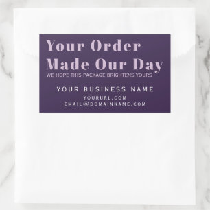 Product Label, Business Purchase Box Packaging, Re Rectangular Sticker