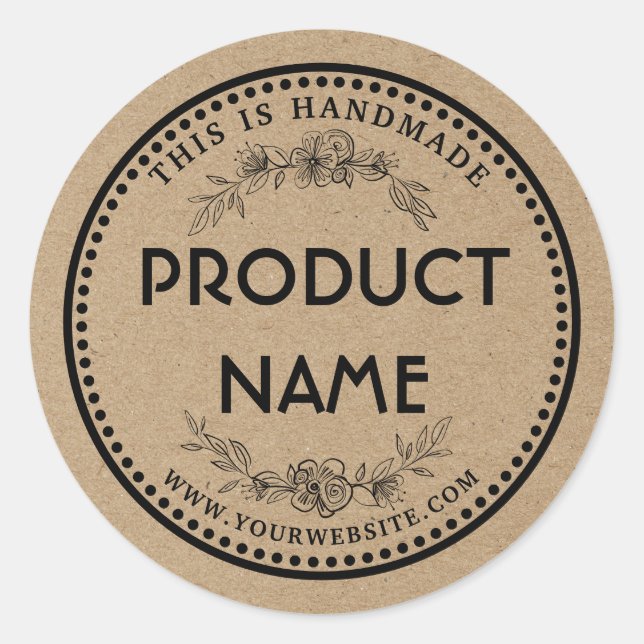 Product Label Kraft Paper (Front)