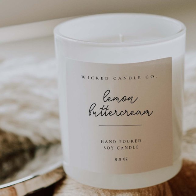 Product Label Minimal Candle Jar Branding Stickers (Creator Uploaded)