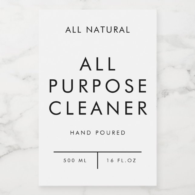 product label organization storage - CLEANER (Single Label)