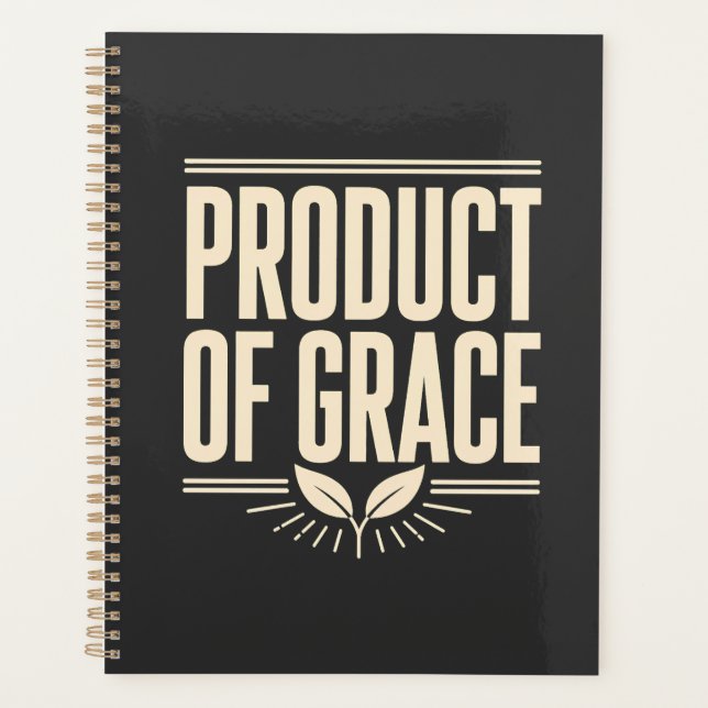 Product of Grace Christian Design Faith-Based  Planner (Front)