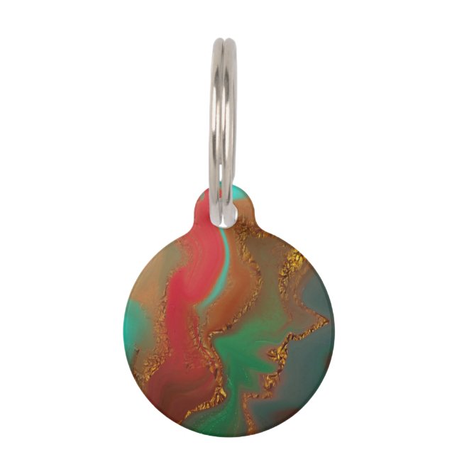 Product pattern abstract. pet tag (Front)