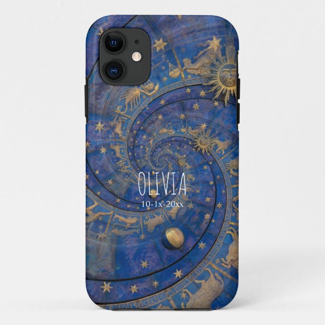 Product: Personalised Celestial Zodiac Spiral Case-Mate iPhone Case (Back)