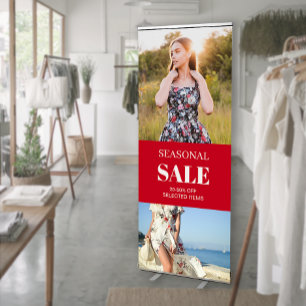 Product Photos Seasonal Sale Business Promo Retractable Banner