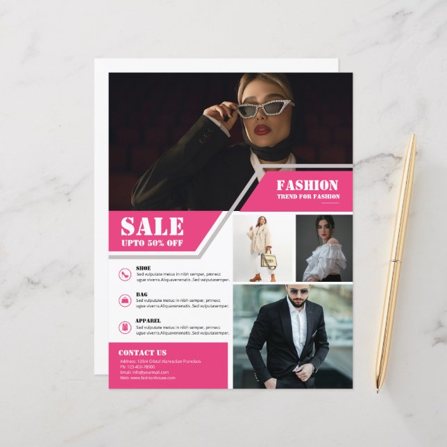 Product Promotion Flyer Template (Front/Back In Situ)