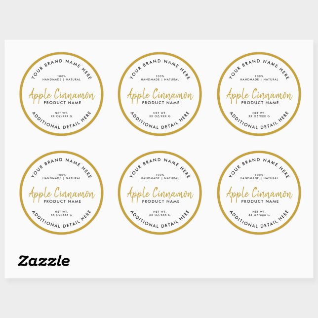 Product Round Label (Sheet)