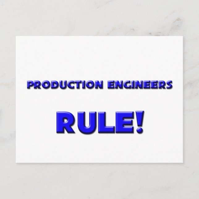 Production Engineers Rule! Postcard (Front)