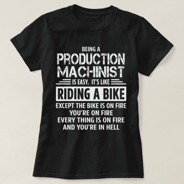 Production Machinist T-Shirt (Design Front)