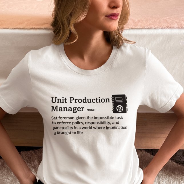 Production Manager Definition Light Mode - Movie T-Shirt (Creator Uploaded)