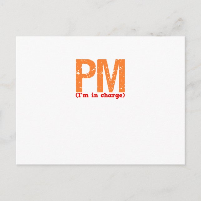 Production Manager Description Postcard (Front)