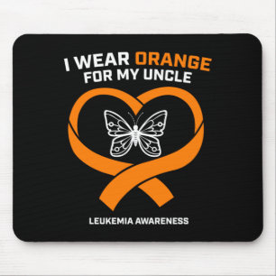 Products Gifts Wear Orange For Uncle Leukaemia Mouse Mat