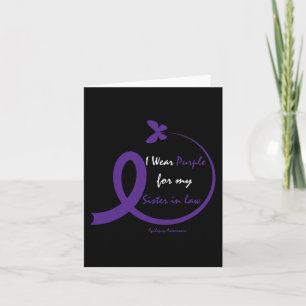 Products Gifts Wear Purple Sister In Law Epilepsy Card