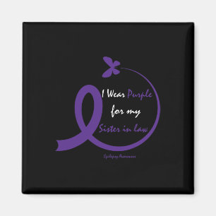 Products Gifts Wear Purple Sister In Law Epilepsy Magnet