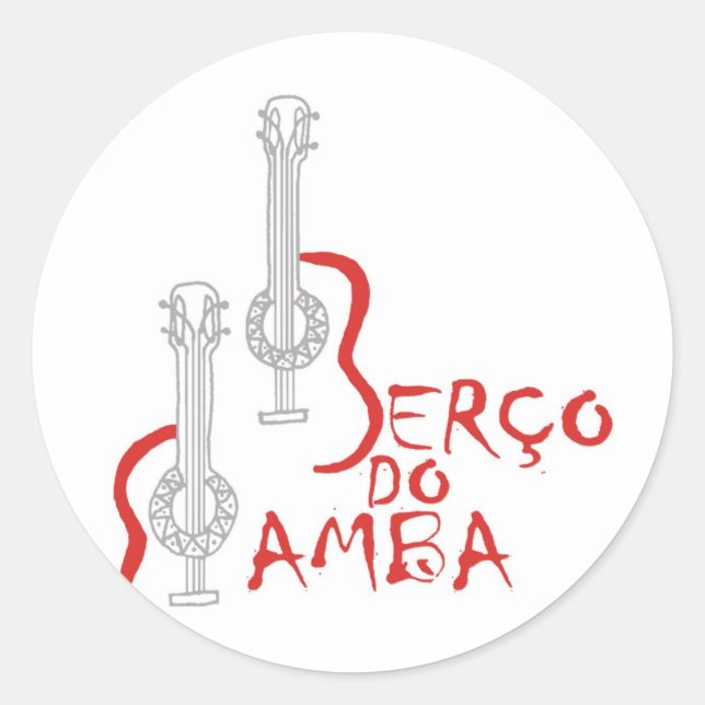 Produtos Berço do Samba Classic Round Sticker (Front)