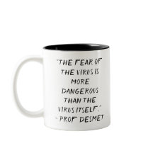 Prof Desmet Fear Not Mug by RoseWrites