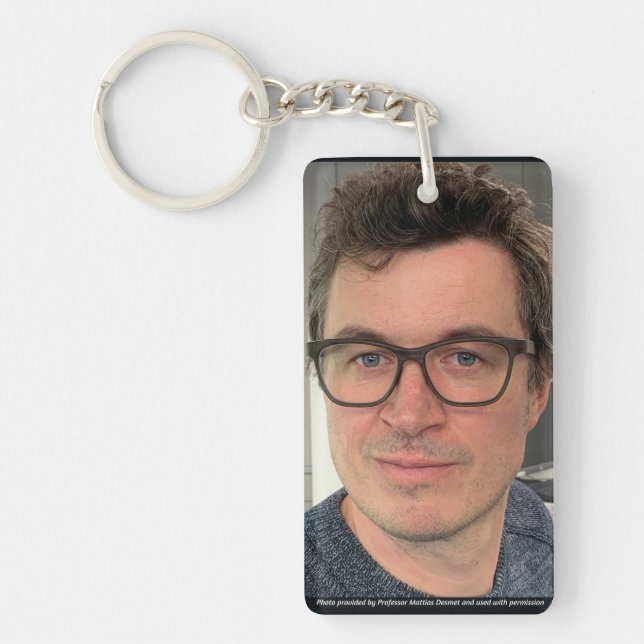 Prof Desmet Photo Keychain by RoseWrites (Front)