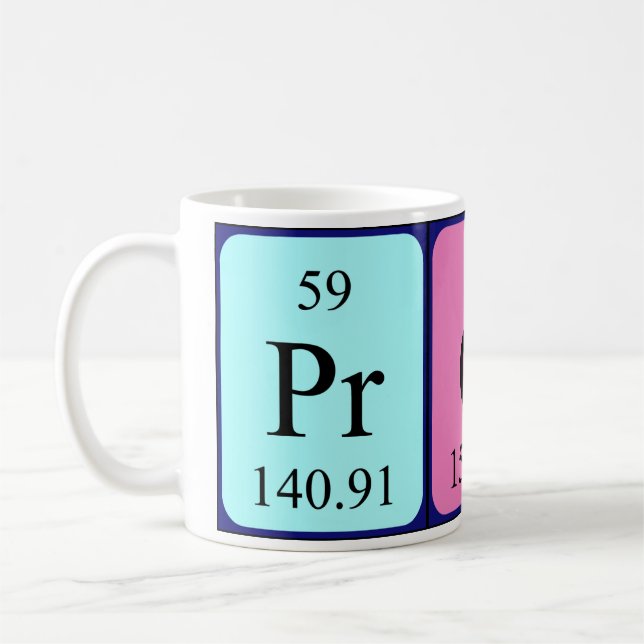 Prof periodic table name mug (Left)