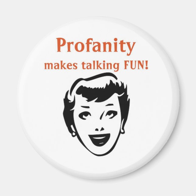 profanity funny artwork magnet (Front)