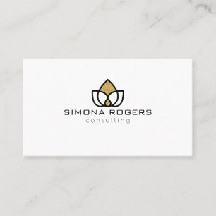 Profesional Simple Geometric Logo Business Card