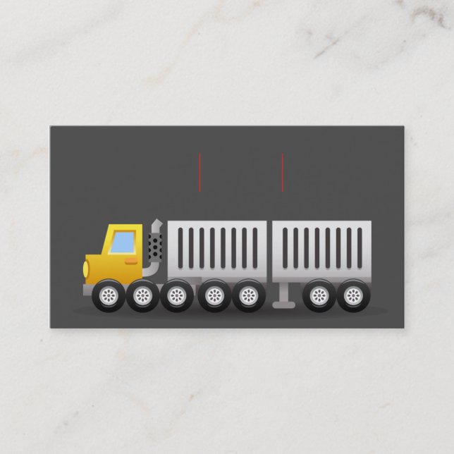 professinal elegant transportation business card (Front)