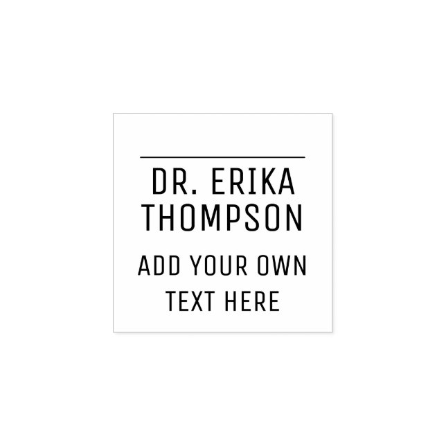 profession (doctor) rubber stamp to add signature (Imprint)