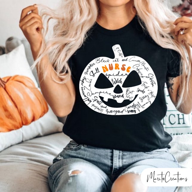 Profession Nurse,Halloween Profession,Nurse Spooky T-Shirt (Creator Uploaded)