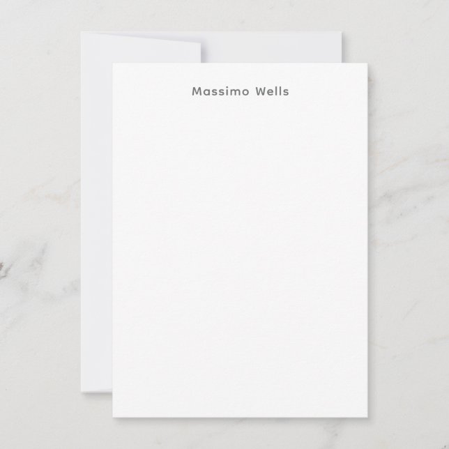 Profession Plain Simple White Attractive Card (Front)