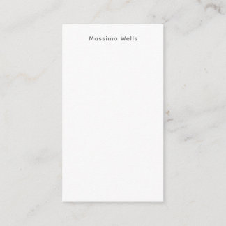 Profession Plain Simple White Attractive Enclosure Card