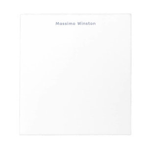 Profession Plain Simple White Attractive Notepad