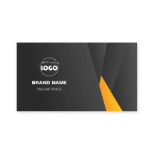 professiona modern business cards black yellow