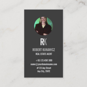 Professiona Real Estate Agent Photo Business Card